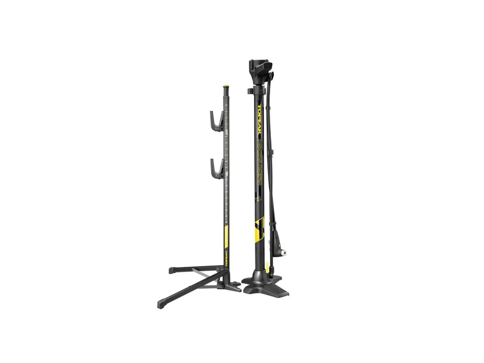 Topeak Transformer XX floor pump with stand, dílenská pumpa a stojan