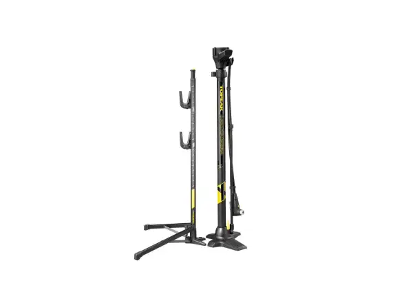 Topeak Transformer XX floor pump with stand, dílenská pumpa a stojan