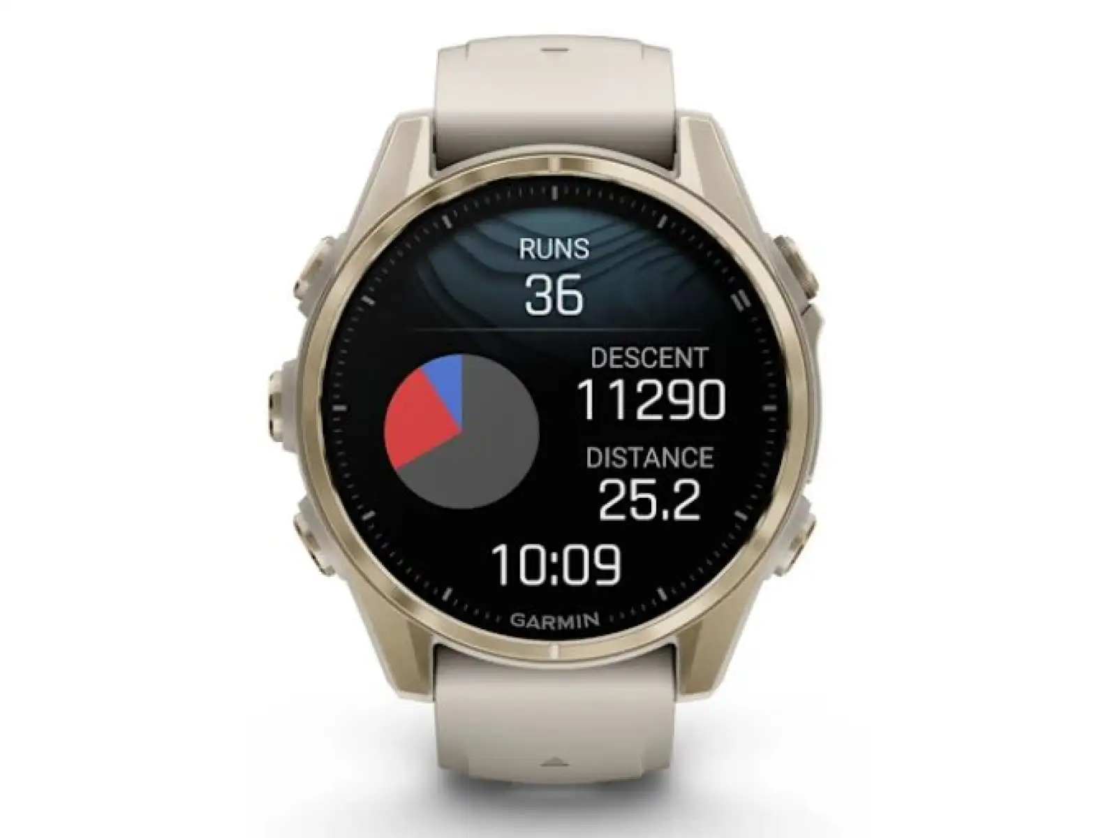 Garmin fenix 8 - 43 mm AMOLED Sapphire chytré hodinky Soft Gold Fog grey