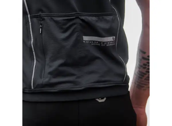 Sensor Cyklo Motion pánský dres krátký rukáv černá/šedá