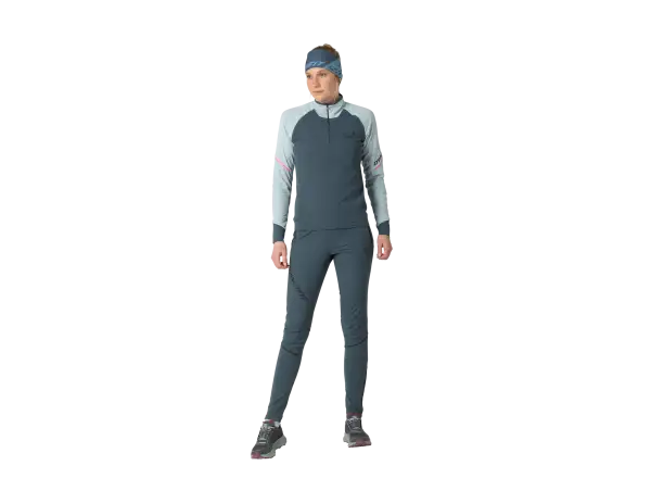 Dynafit Alpine 1/2 Zip dámské triko dlouhý rukáv Cloud Blue