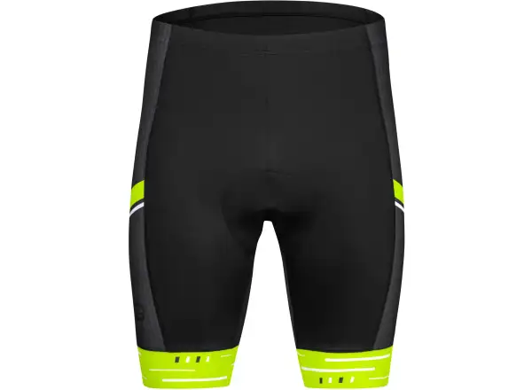 Etape Racing 2.0 pánské kraťasy s vložkou černá/žlutá fluo