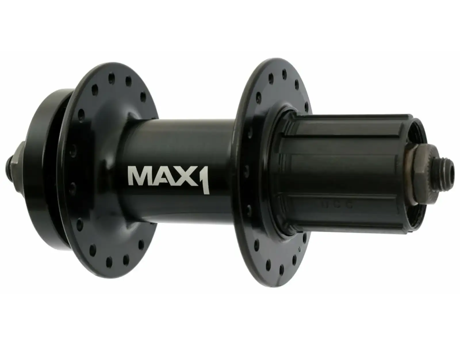MAX1 Sport zadní náboj 5x135 mm černá 32 děr ořech HG9