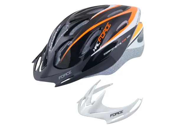 Force Hal přilba černá/oranžová