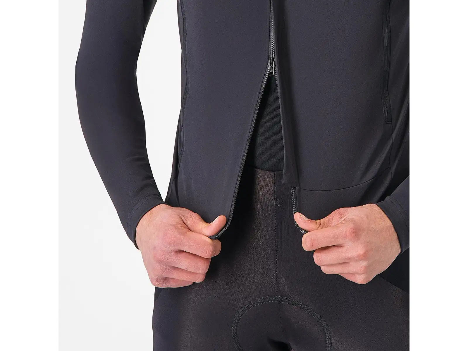 Castelli Perfetto RoS 3 Jacket pánská bunda Light Black/Silver Reflex