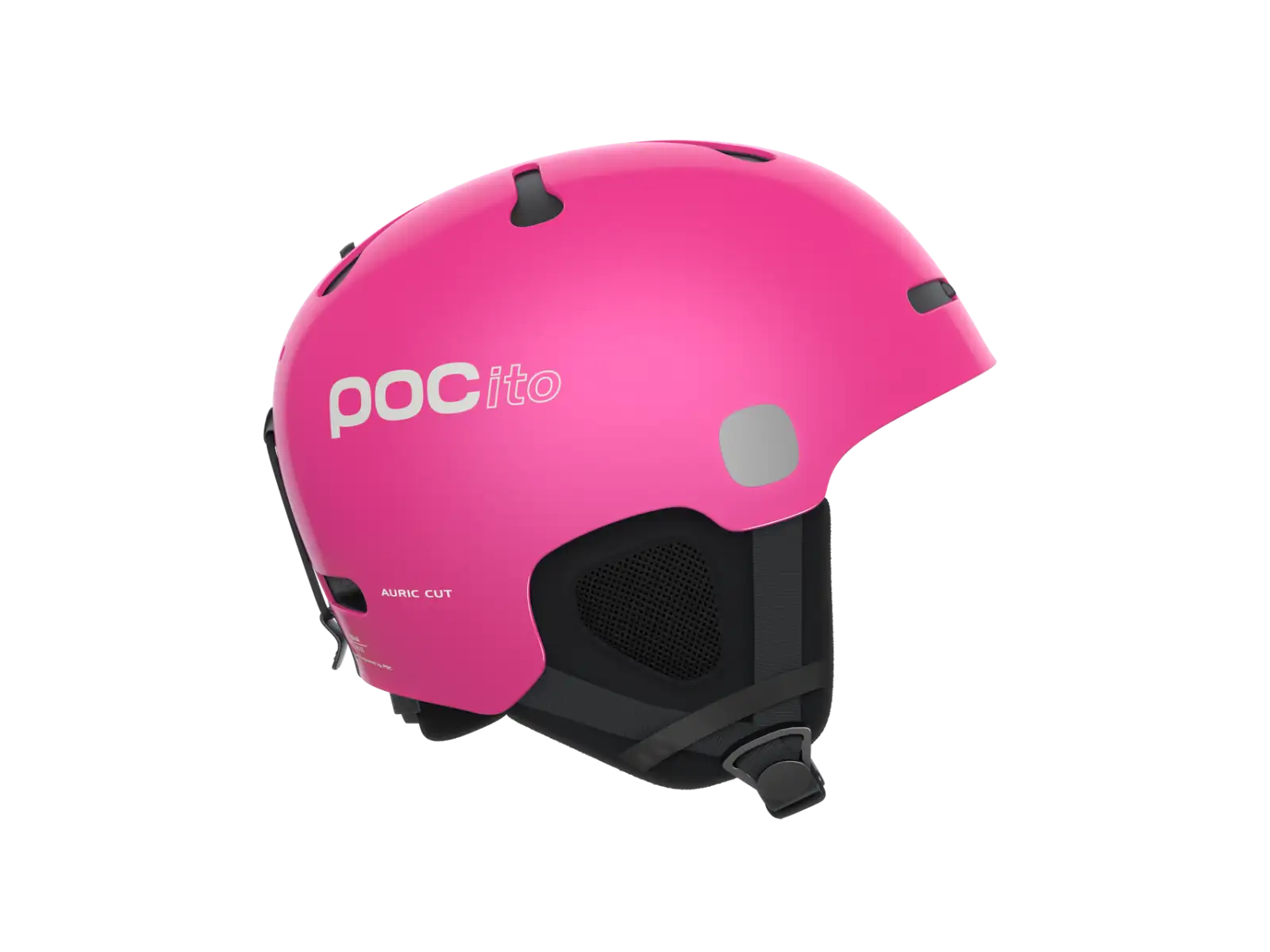 POC POCito Auric Cut MIPS dětská lyžařská přilba Fluorescent Pink