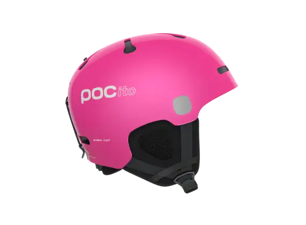 POC POCito Auric Cut MIPS dětská lyžařská přilba Fluorescent Pink