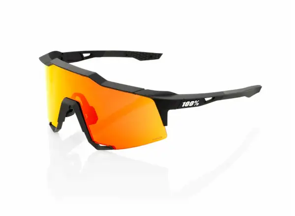 100% Performance Speedcraft cyklistické brýle Soft Tact Black/HIPER Red Multilay