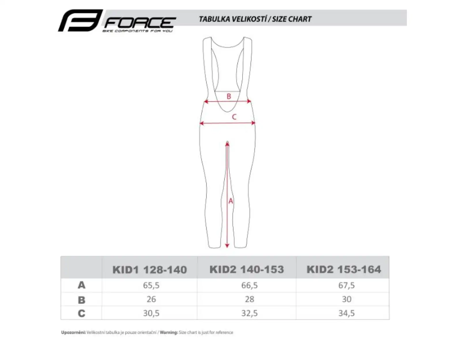 Force Reflex Line Kid dětské kalhoty bez vložky černá