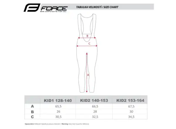 Force Reflex Line Kid dětské kalhoty bez vložky černá