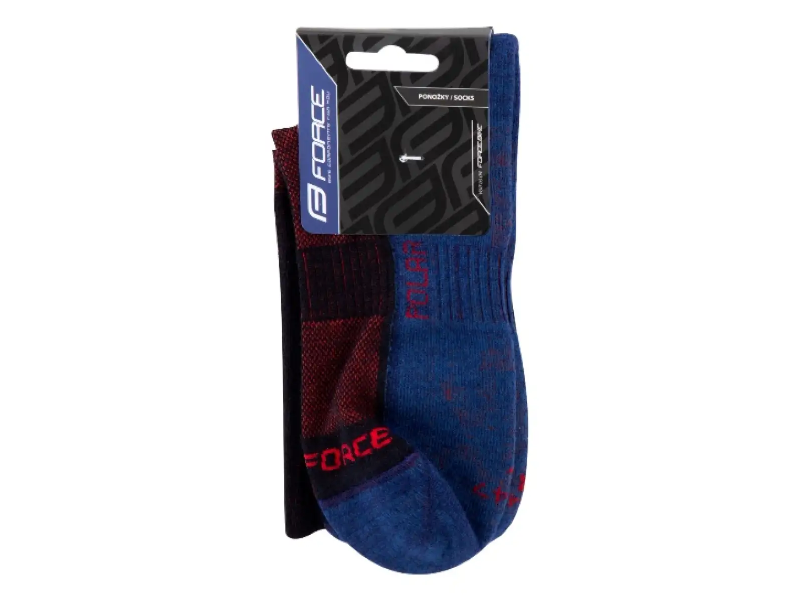 Force Polar ponožky modrá/červená