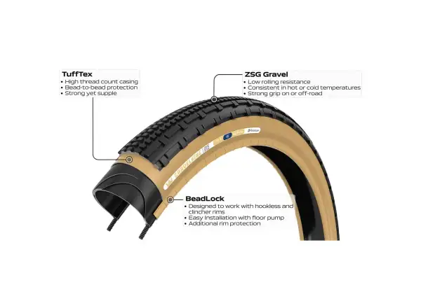 Panaracer GravelKing SK plášť 700x50 černá/hnědá