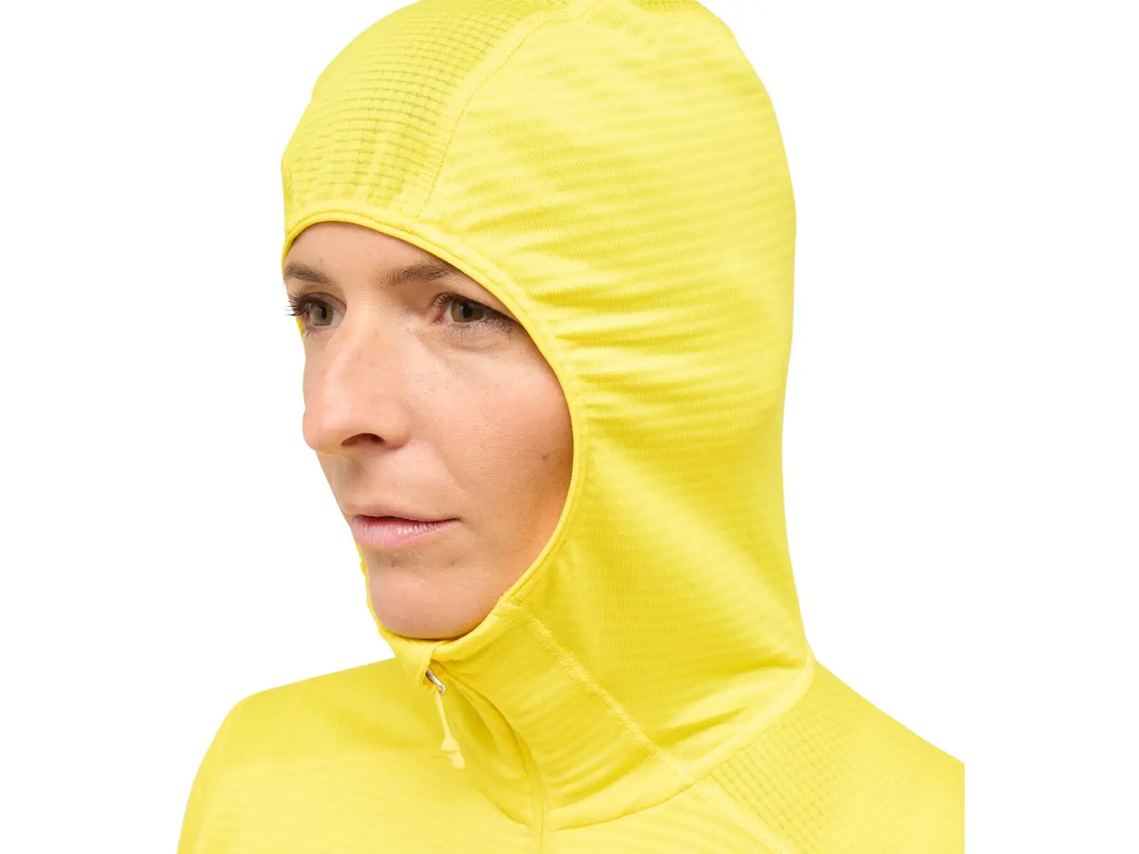 Haglöfs L.I.M Mid Multi Hood dámská mikina s kapucí žlutá