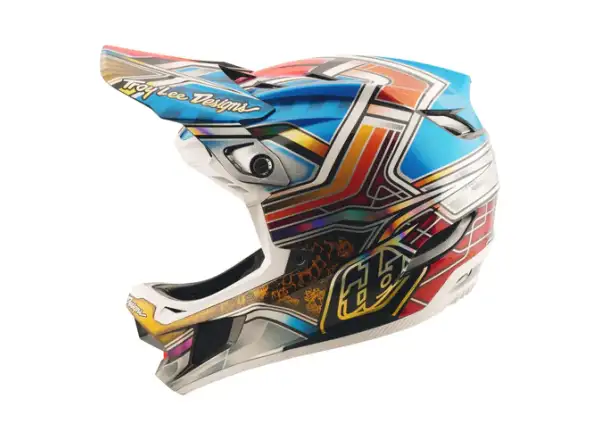 Troy Lee Designs D4 Carbon přilba Lowrider Blue