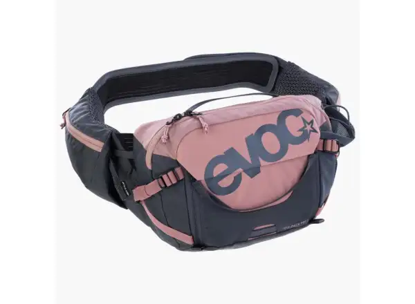 Evoc Hip Pack Pro 3 l ledvinka Dusty Pink/Carbon Grey + pitný vak 1,5 l