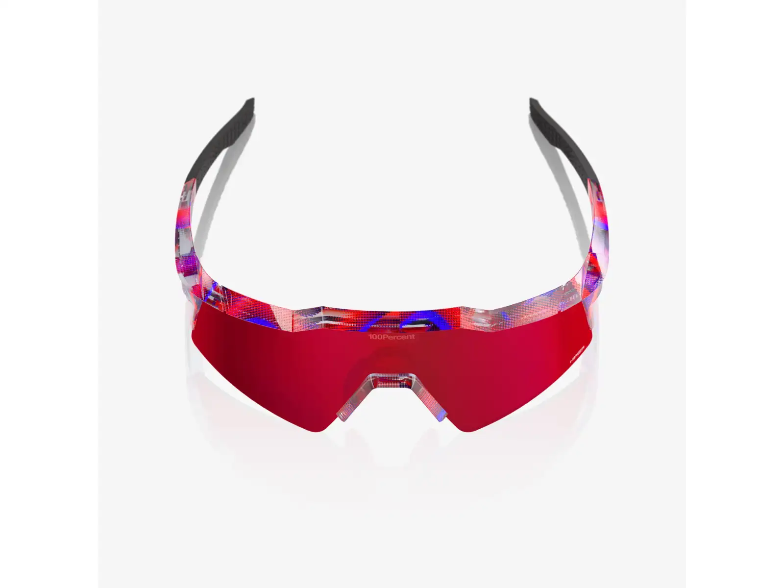 100% Speedcraft SL brýle FDJ Gloss Translucent Red/Blue/HiPER Fire Red Mirror Lens