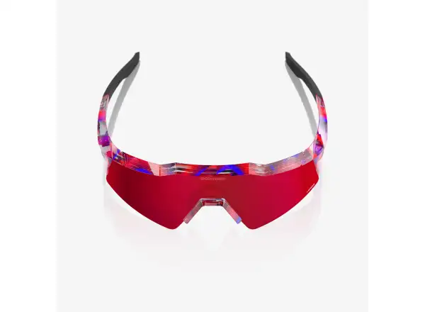 100% Speedcraft SL brýle FDJ Gloss Translucent Red/Blue/HiPER Fire Red Mirror Lens