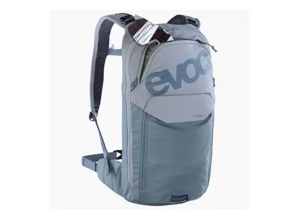 Evoc Stage 6 l batoh Stone Steel + Pitný vak 2 l