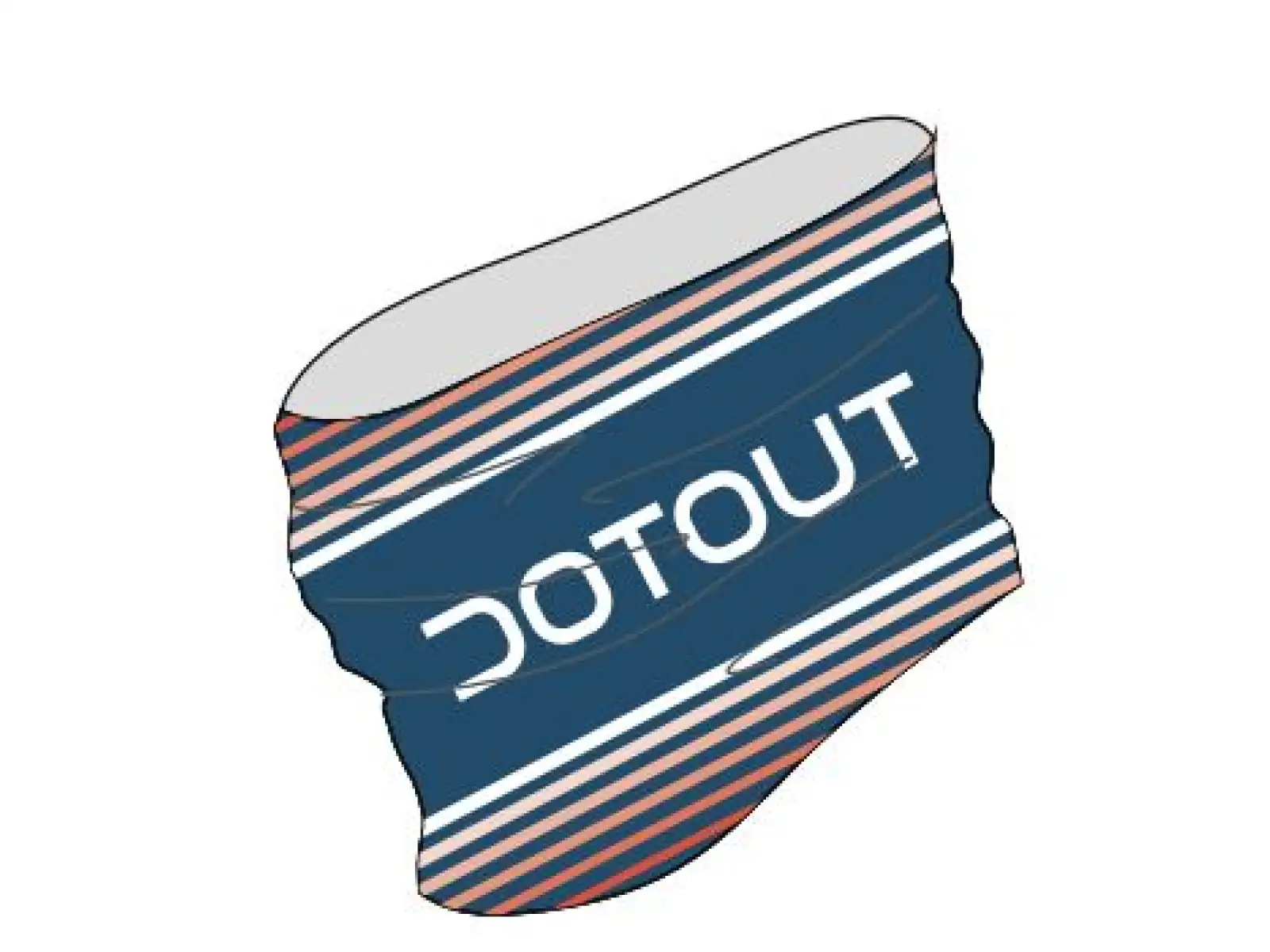 Dotout Mesh nákrčník Blue/Red vel. UNI