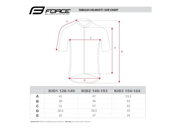 Force Kid View dětský dres krátký rukáv šedá/bílá/černá