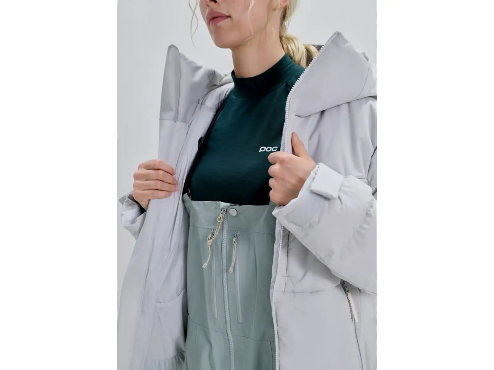 POC Loft Jacket dámská lyžařská bunda Granite Grey