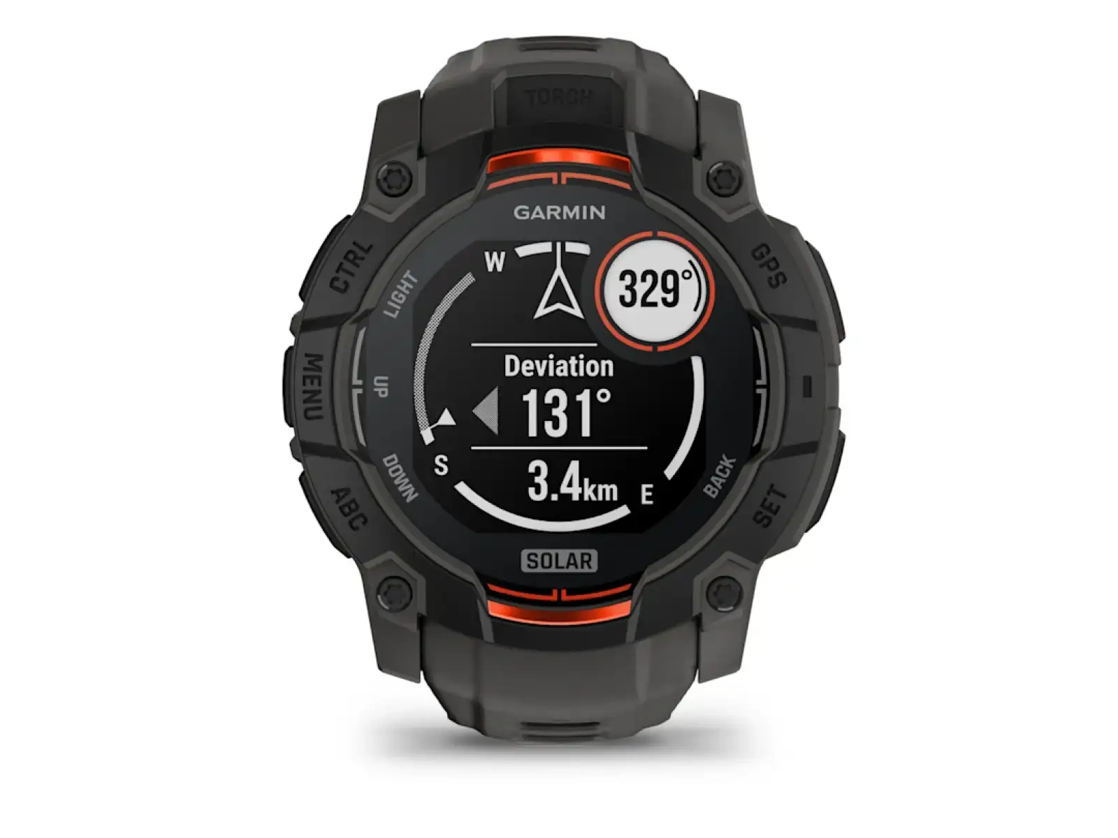 Garmin Instinct 3 Solar 50 mm chytré hodinky Black/Charcoal pásek