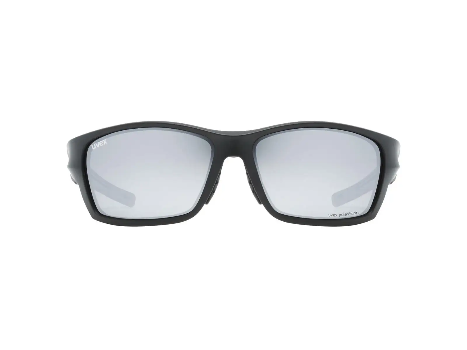 Uvex Sportstyle 232 P brýle Black Mat Red/Polavision Mirror Silver