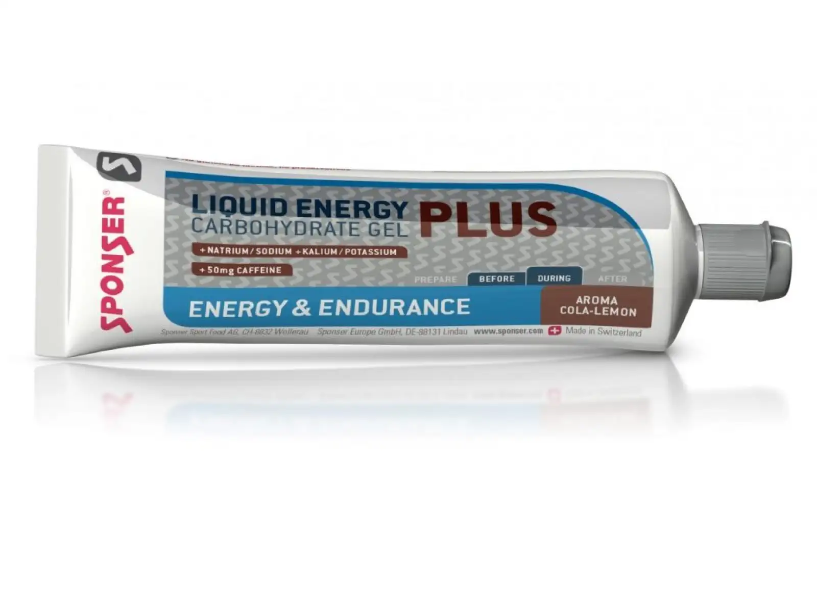Sponser Liquid Energy Plus energetický gel s kofeinem cola-lemon 70 g