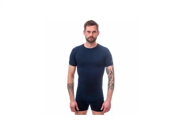 Sensor Merino Active pánské triko krátký rukáv deep blue