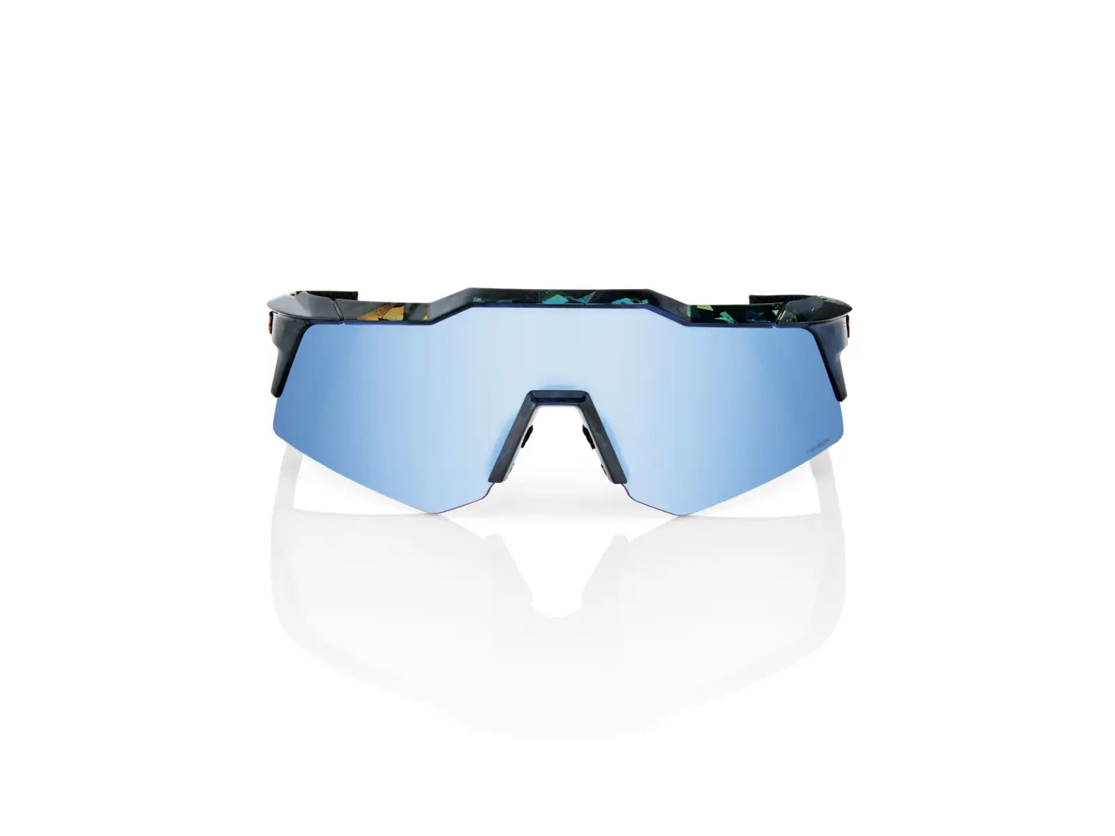 100% Speedcraft XS brýle Black Holographic/HiPER Blue Multilayer Mirror