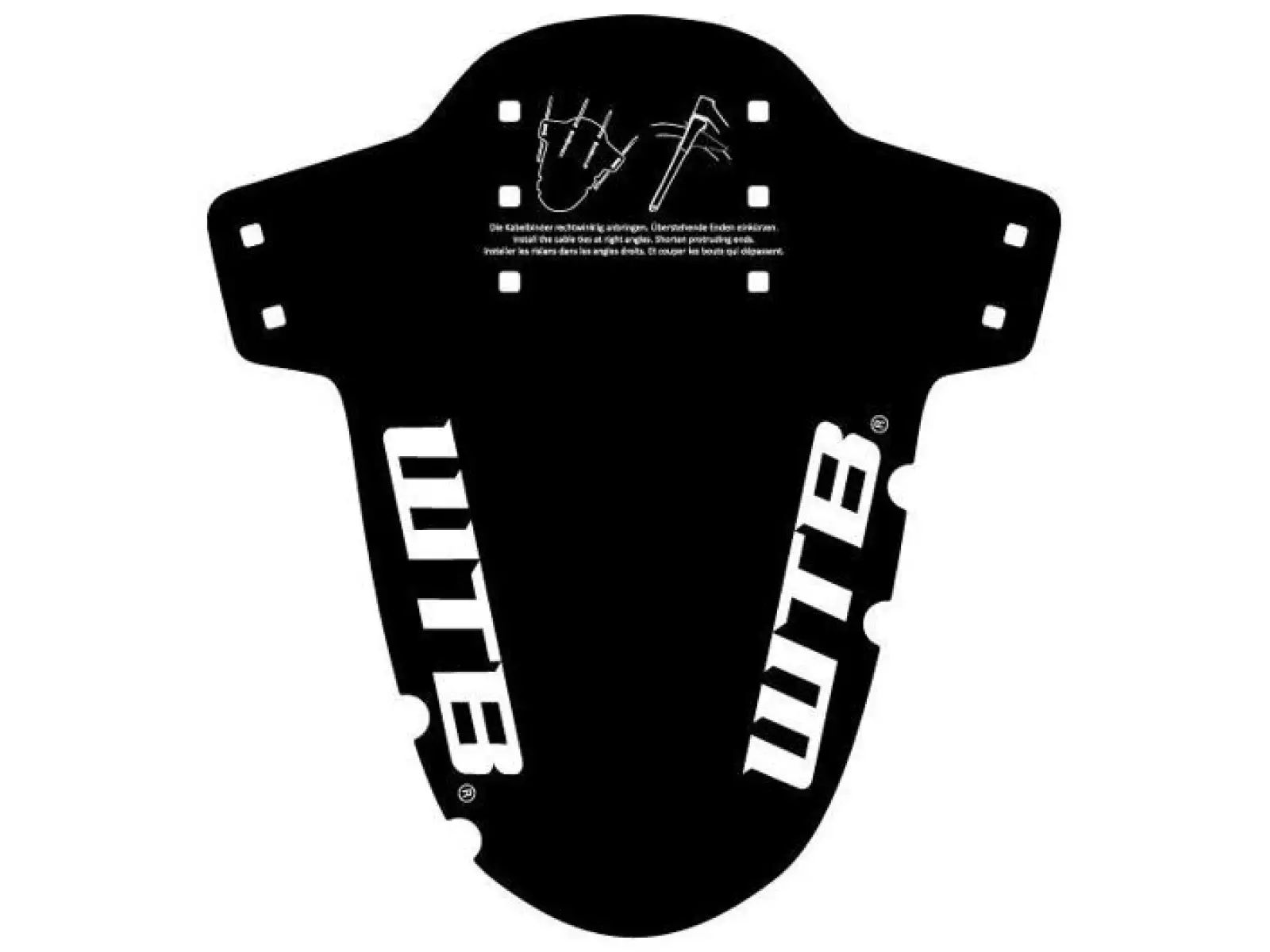 WTB Logo Gravel přední blatník černá