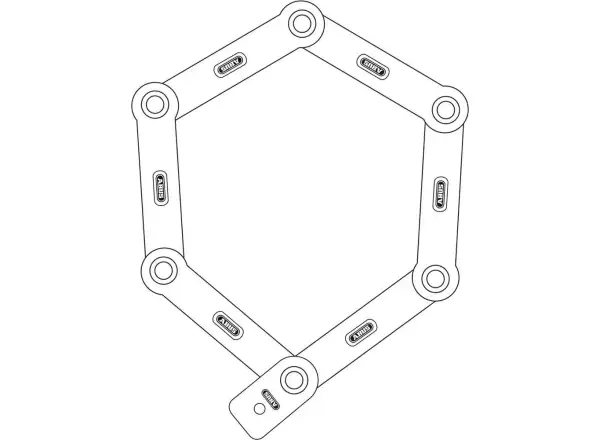 Abus Bordo 5700C/80 zámek černá