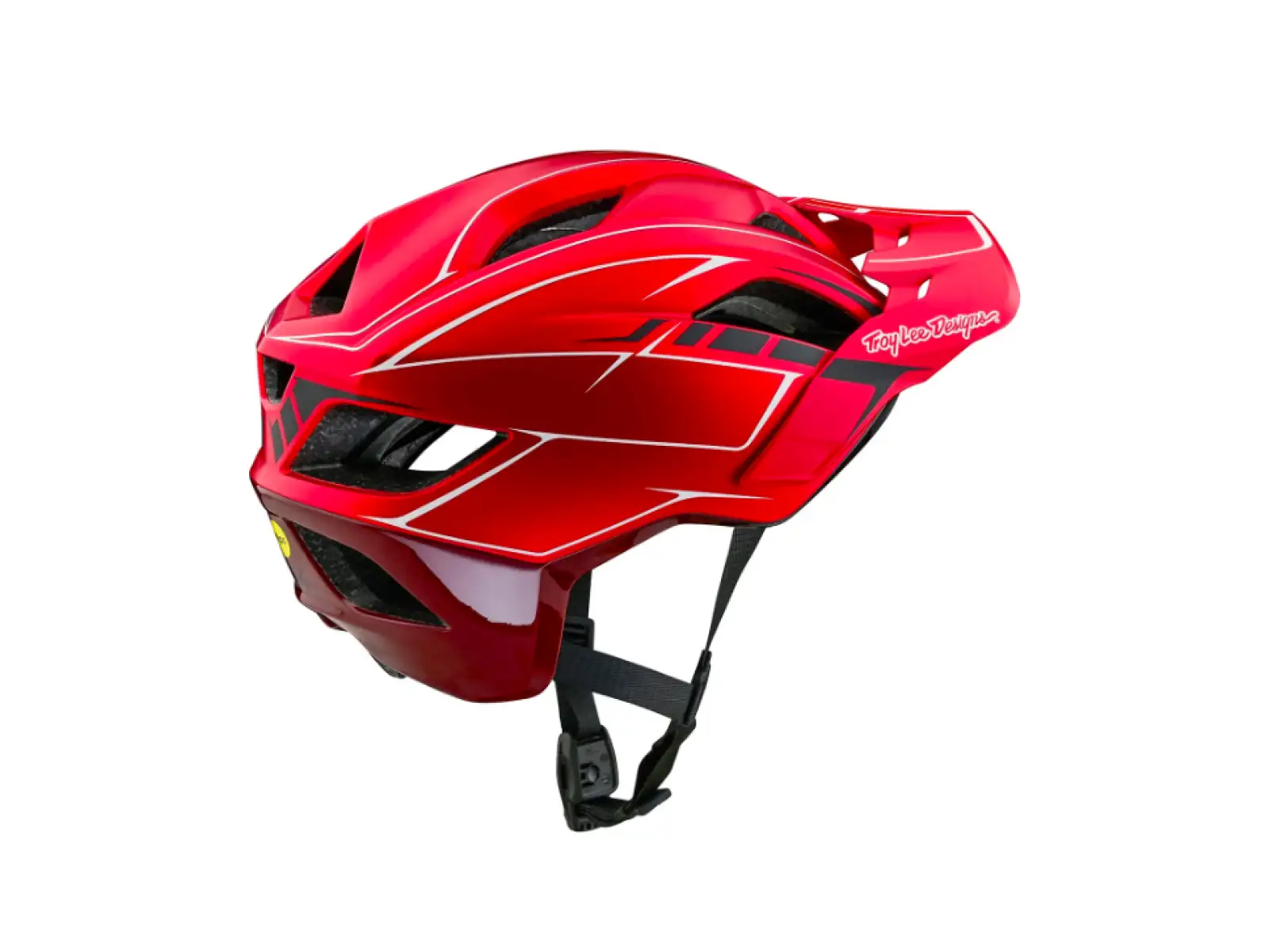 Troy Lee Designs Flowline SE Mips přilba Pinstripe Red