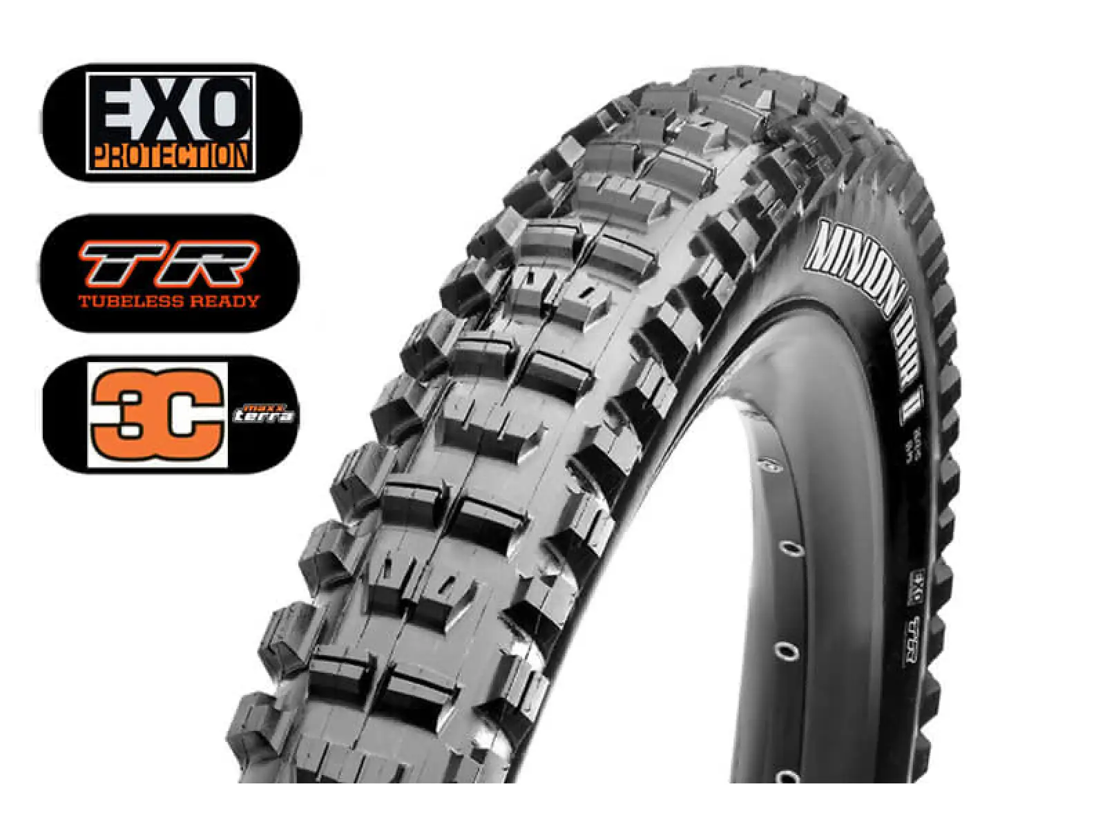 Maxxis Minion DHR II 29x2,6 WT EXO TR 120tpi 3C Maxx Terra plášť kevlar