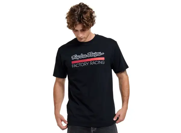 Troy Lee Designs Factory Racing pánské triko krátký rukáv Black/Red