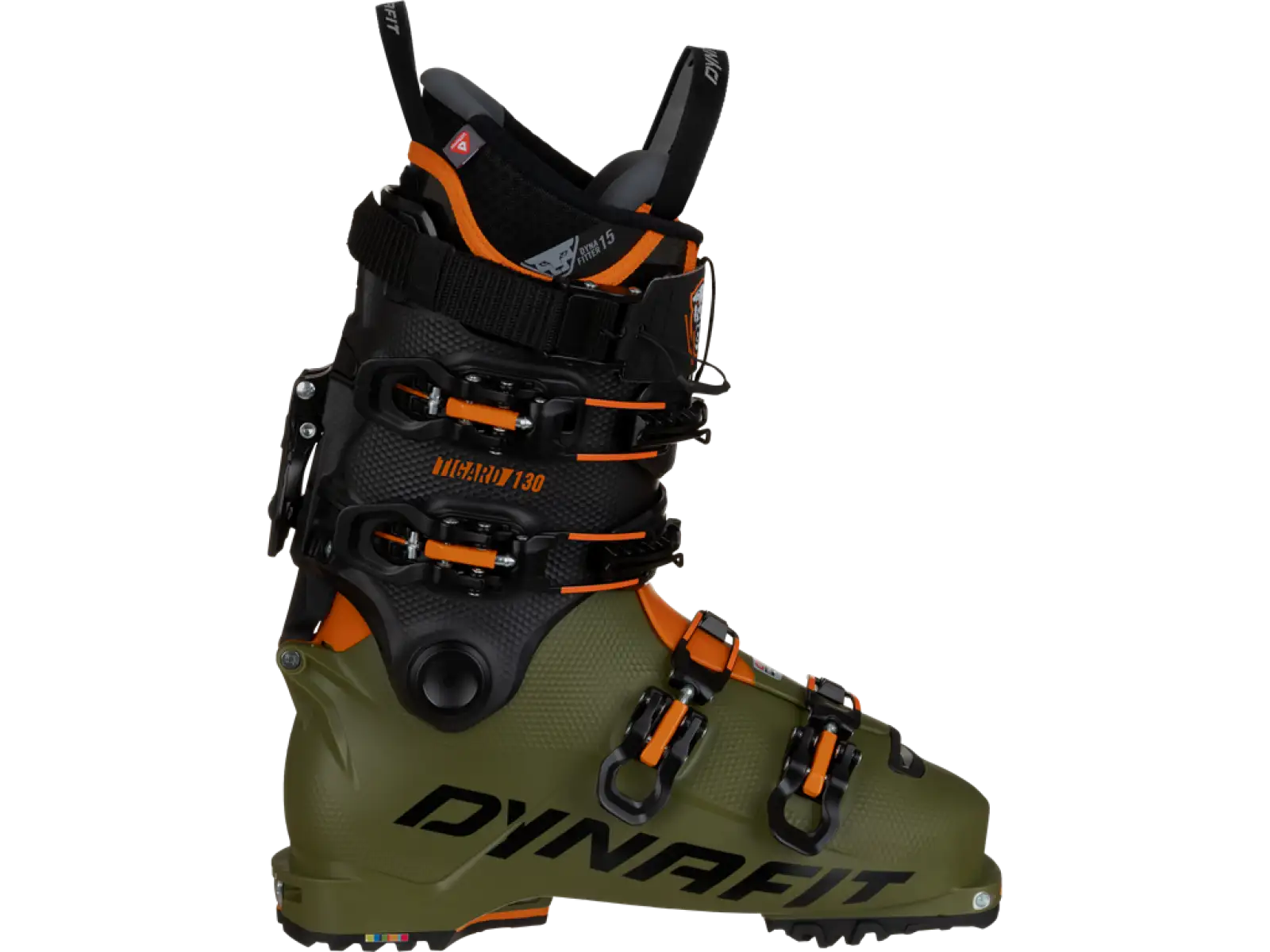 Dynafit Tigard 130 pánské skialpové boty Capulet Olive/Fluo Orange