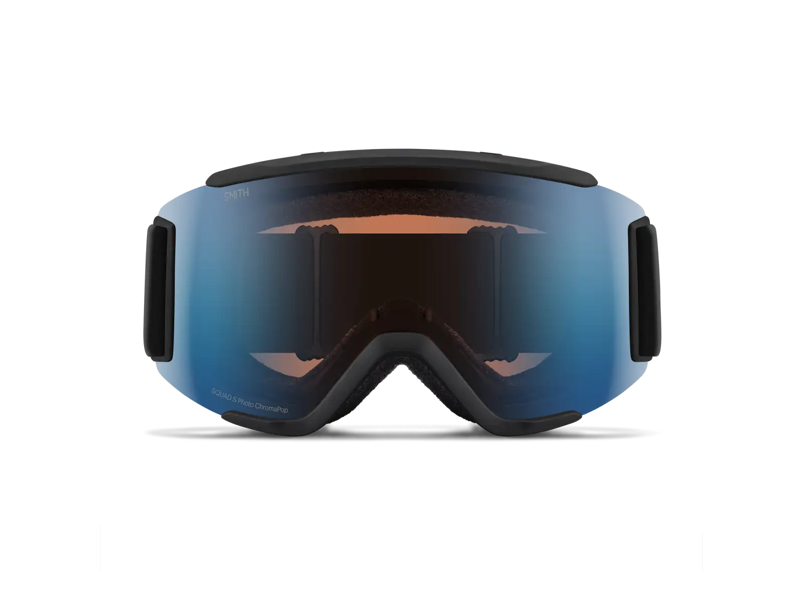 Smith Squad S lyžařské brýle Black / ChromaPop Pro Photochromic Blue Mirror