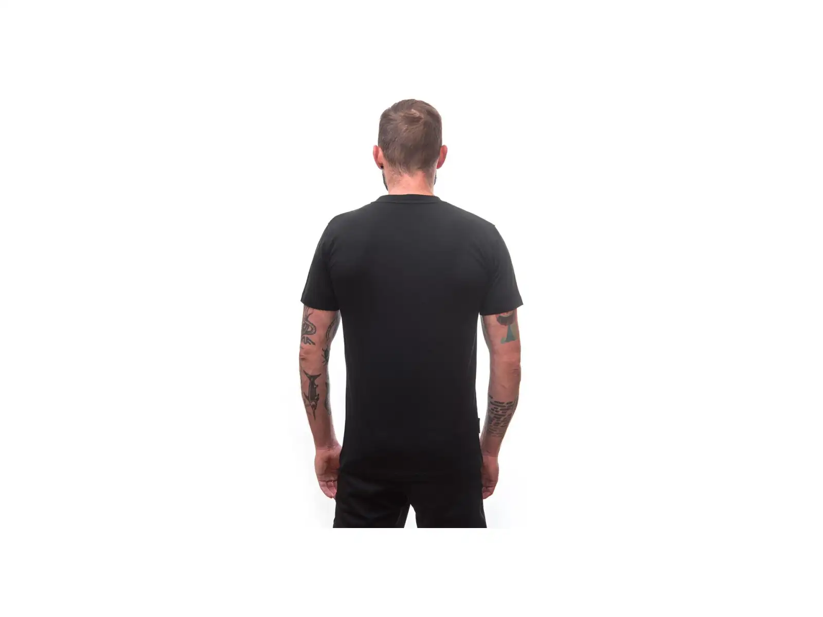 Sensor Merino Active PT Van Life pánské triko krátký rukáv černá