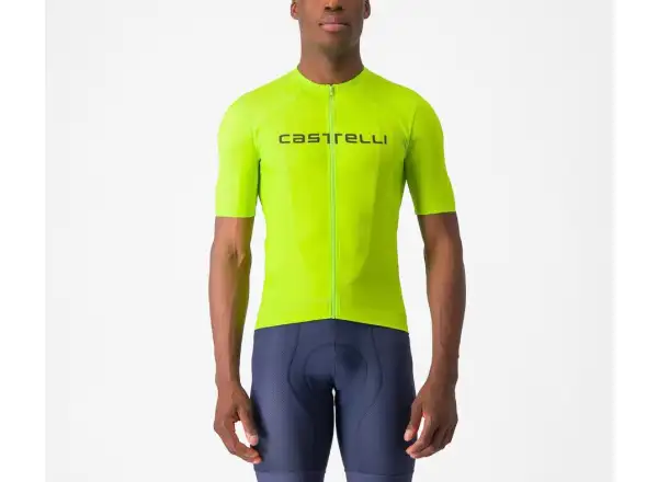 Castelli Elements pánský dres krátký rukáv Electric Lime