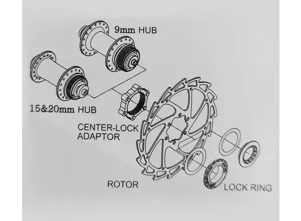 Alligator HK-CLK Centerlock adaptér