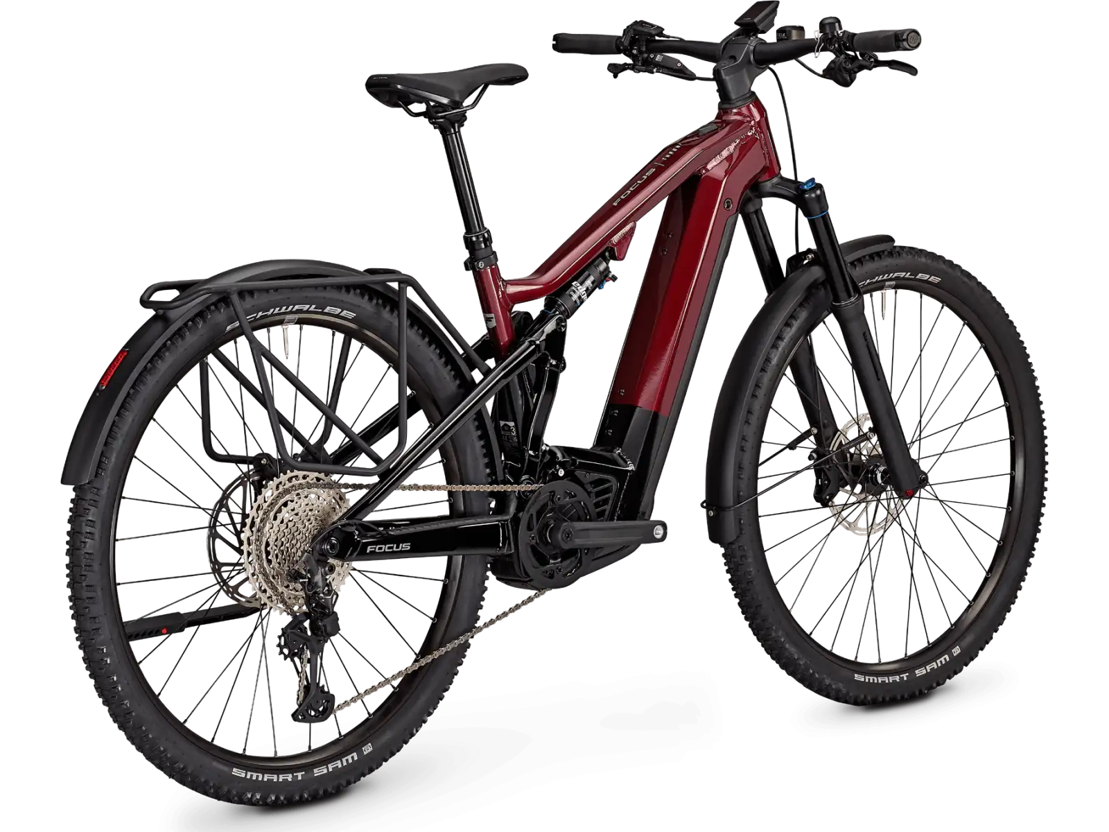 Focus Thron2 6.8 EQP DI 625Wh celoodpružené elektrokolo Mahagonyred/Magicblack