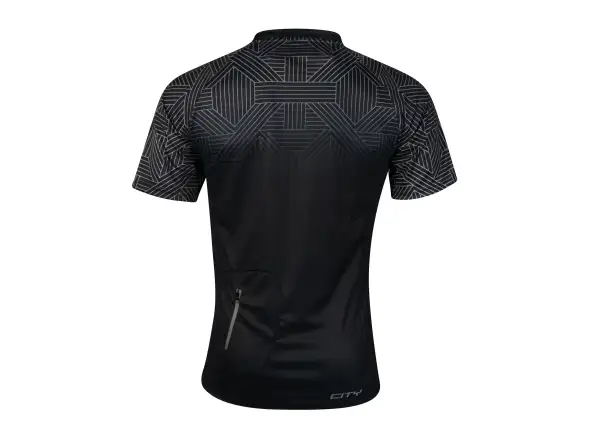 Force City pánský dres krátký rukáv černá/šedá
