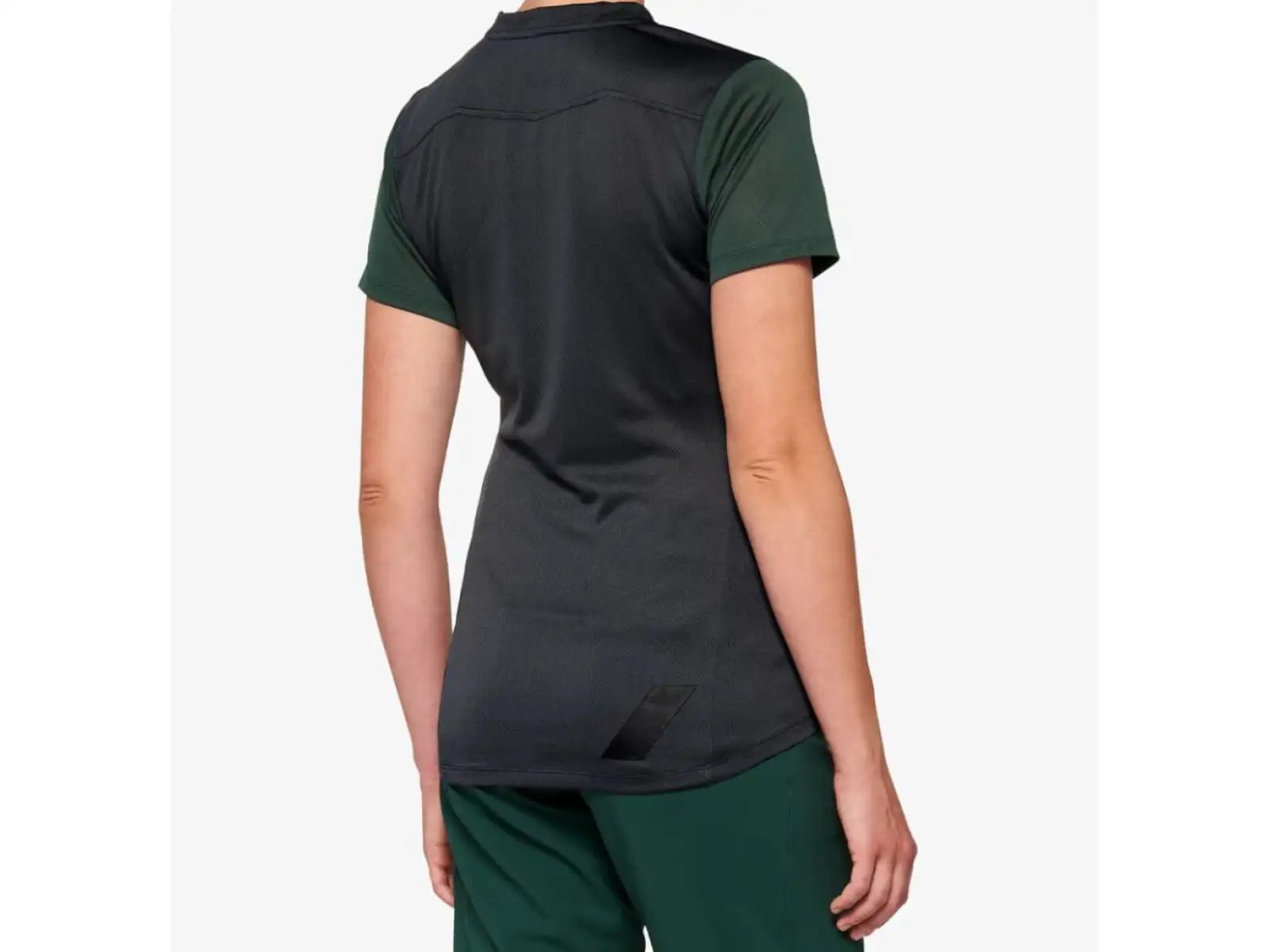 100% Ridecamp dámský dres krátký rukáv  Charcoal/Forest Green