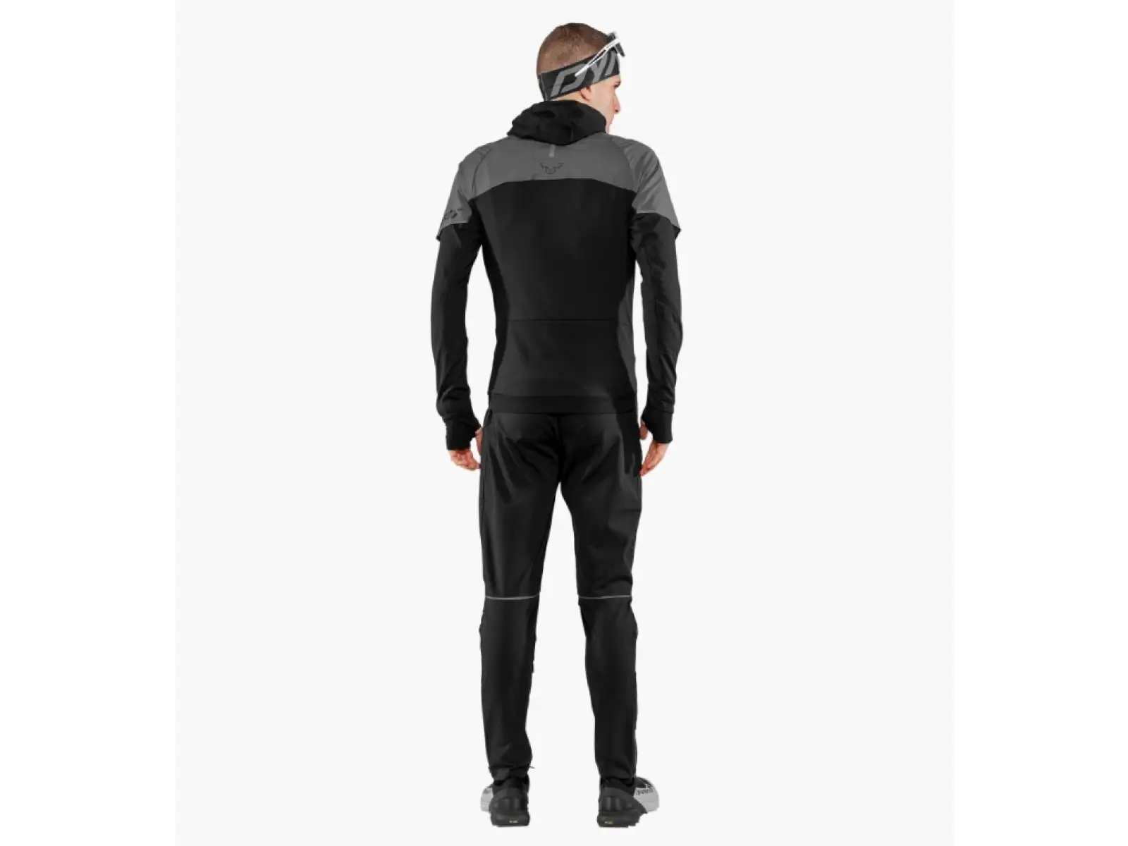 Dynafit Alpine Hybrid běžecké kalhoty pánské Black Out/Magnet