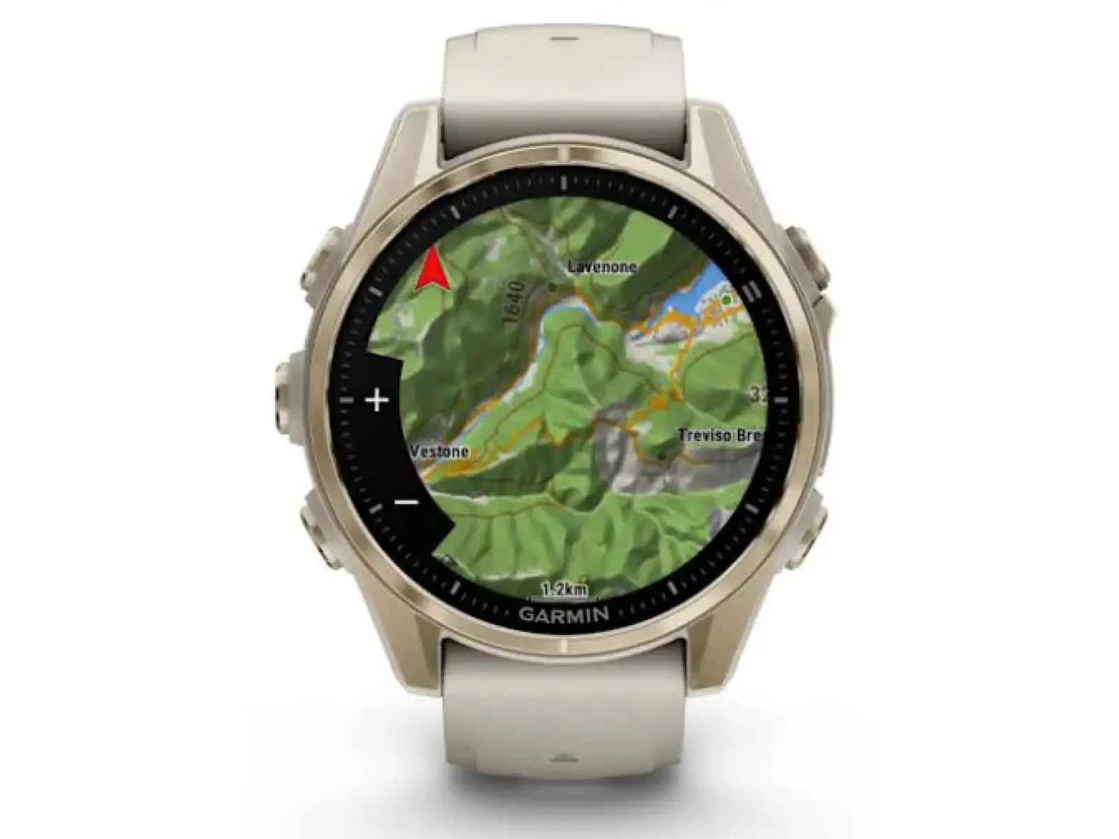Garmin fenix 8 - 43 mm AMOLED Sapphire chytré hodinky Soft Gold Fog grey