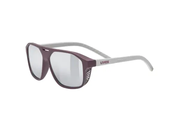 Uvex dětské sportovní brýle Cosmic Cranberry - Grey Matt/Mir. Silver