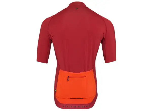 Silvini Mazzano pánský dres krátký rukáv Merlot/Ruby