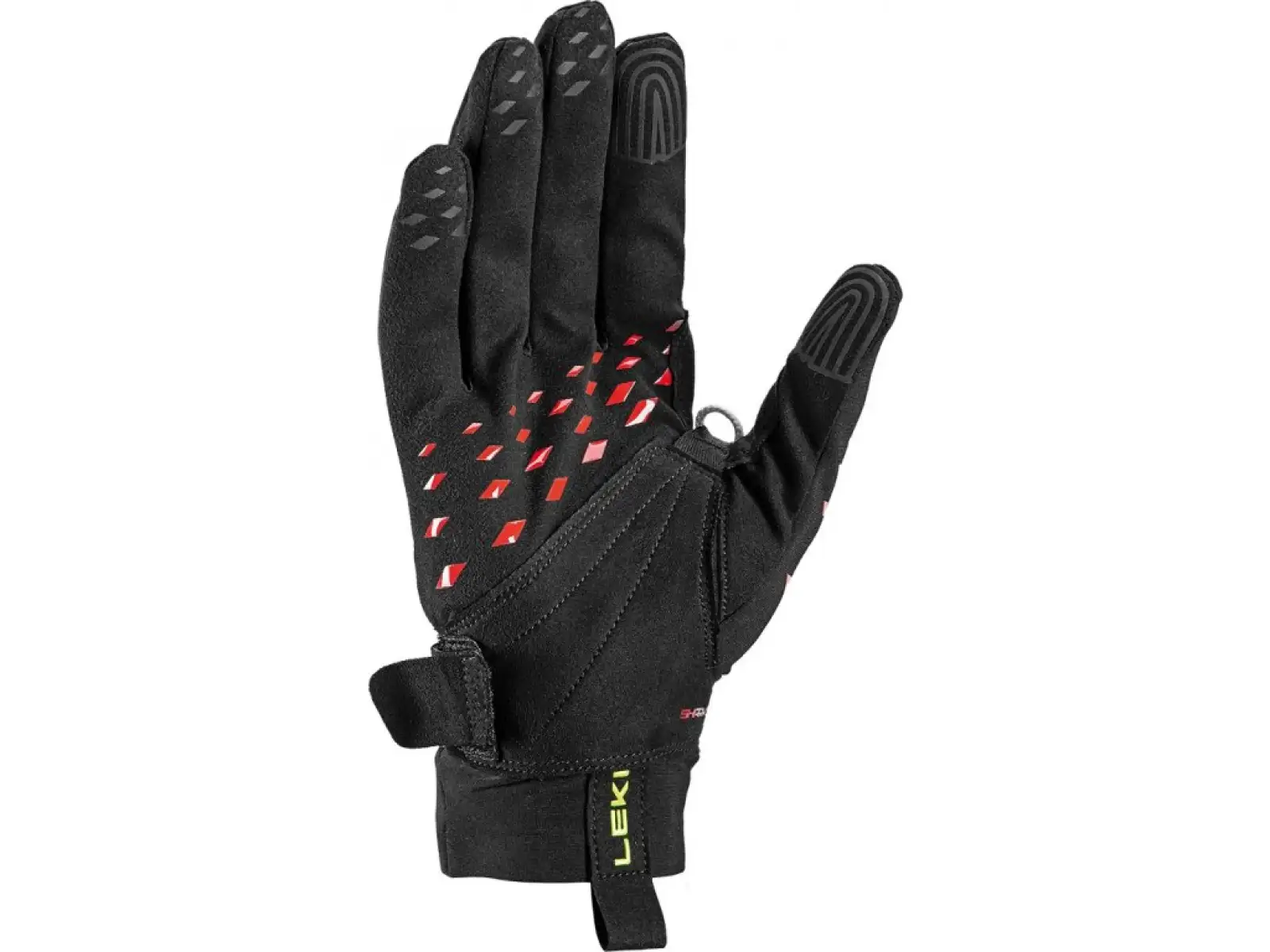 Leki Ultra Trail Storm Shark běžecké rukavice Black/Red/Neon Yellow