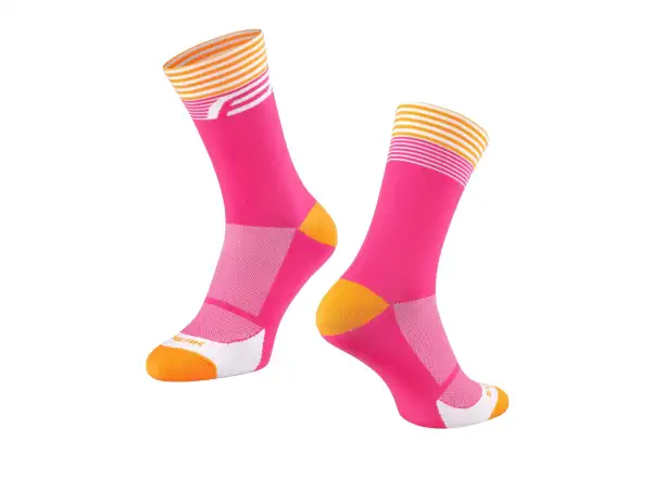 Force Streak ponožky růžovo/oranžové
