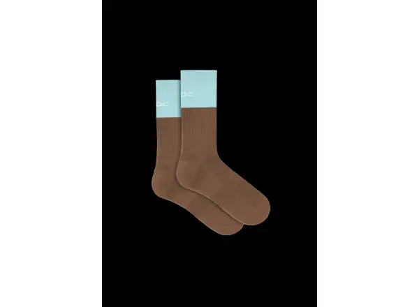 POC Motion MTB Long ponožky Bronzite Brown/Lazurite Blue